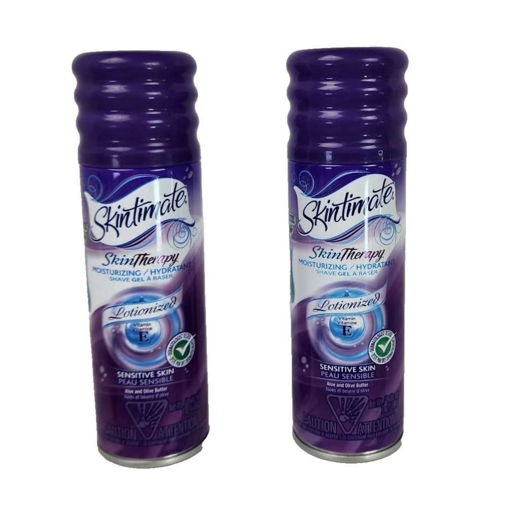 Skintimate‎ Skin Therapy Moist Shave Gel for Sensitive Skin Vitamin E 2 Pack